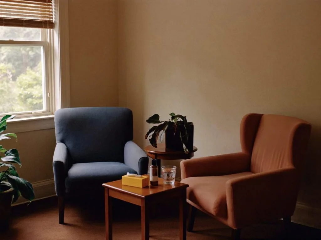 Private therapy room at Cynefin Therapy in Cardiff